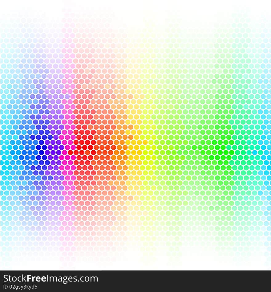 Vector abstract background, rainbow - 2d