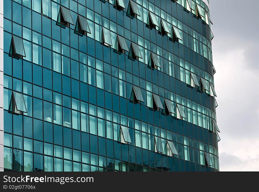 Modern architecture detail, modern office building. Modern architecture detail, modern office building