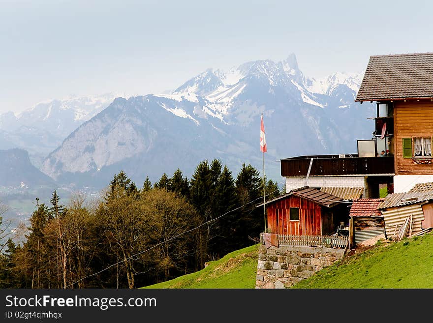 Spring in Swiss Alps