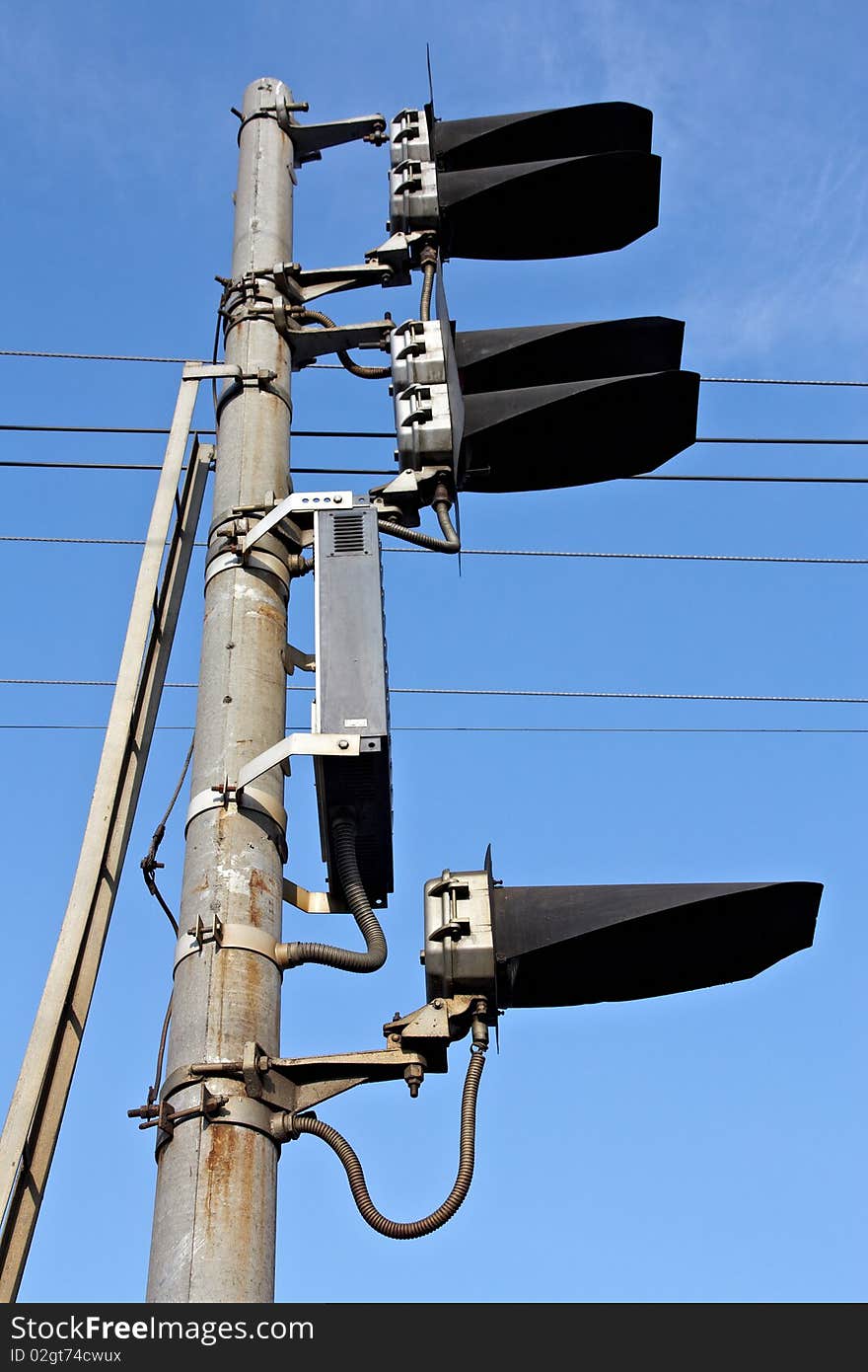 Traffic light on east siberian railroad