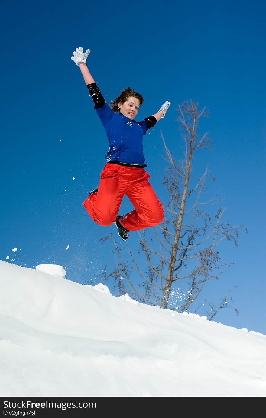 Girl Jumping