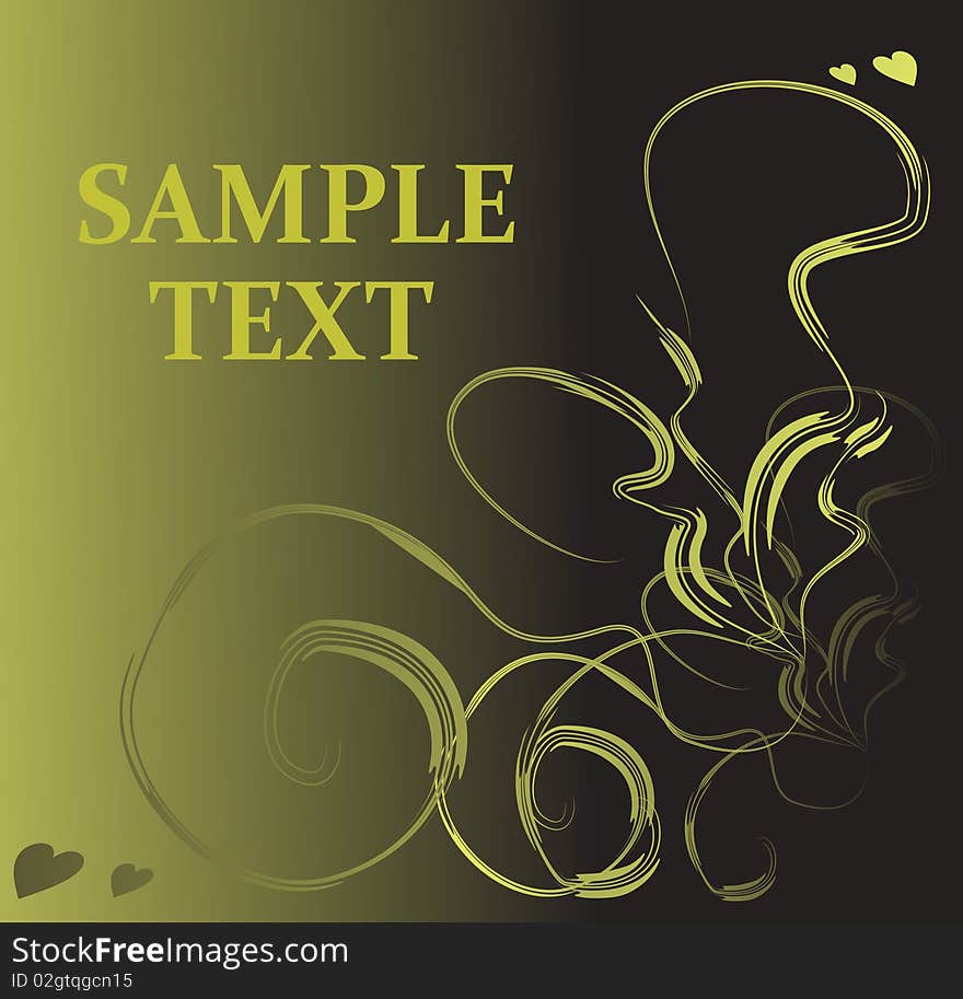 Abstract Golden-black Background