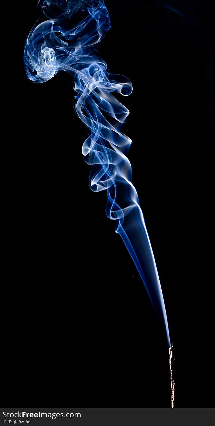 Abstract smoke pattern isolated on black background