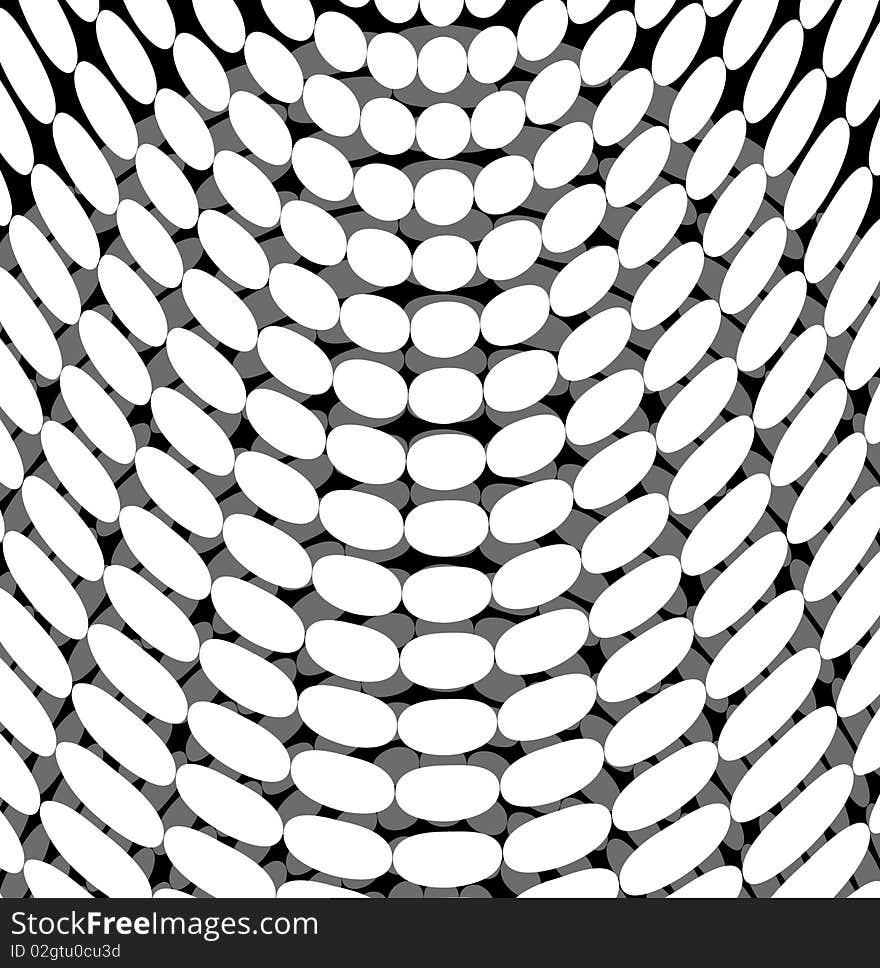 Black and white abstract background cyclic