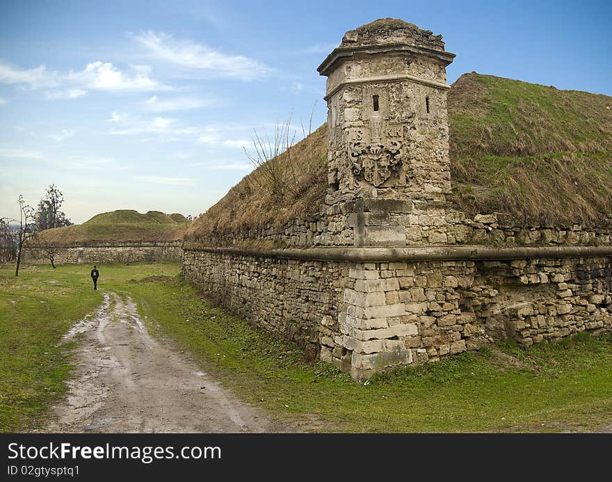 Old historical bastile fortification