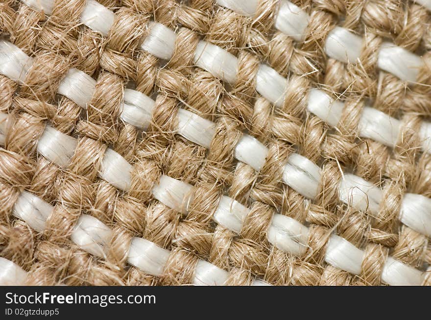 Close Up View Of Sackcloth Material