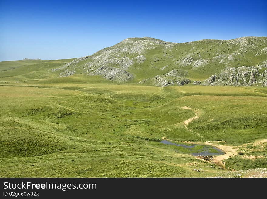 Beautiful pasture and mountains in Macedonia, Europe. Beautiful pasture and mountains in Macedonia, Europe