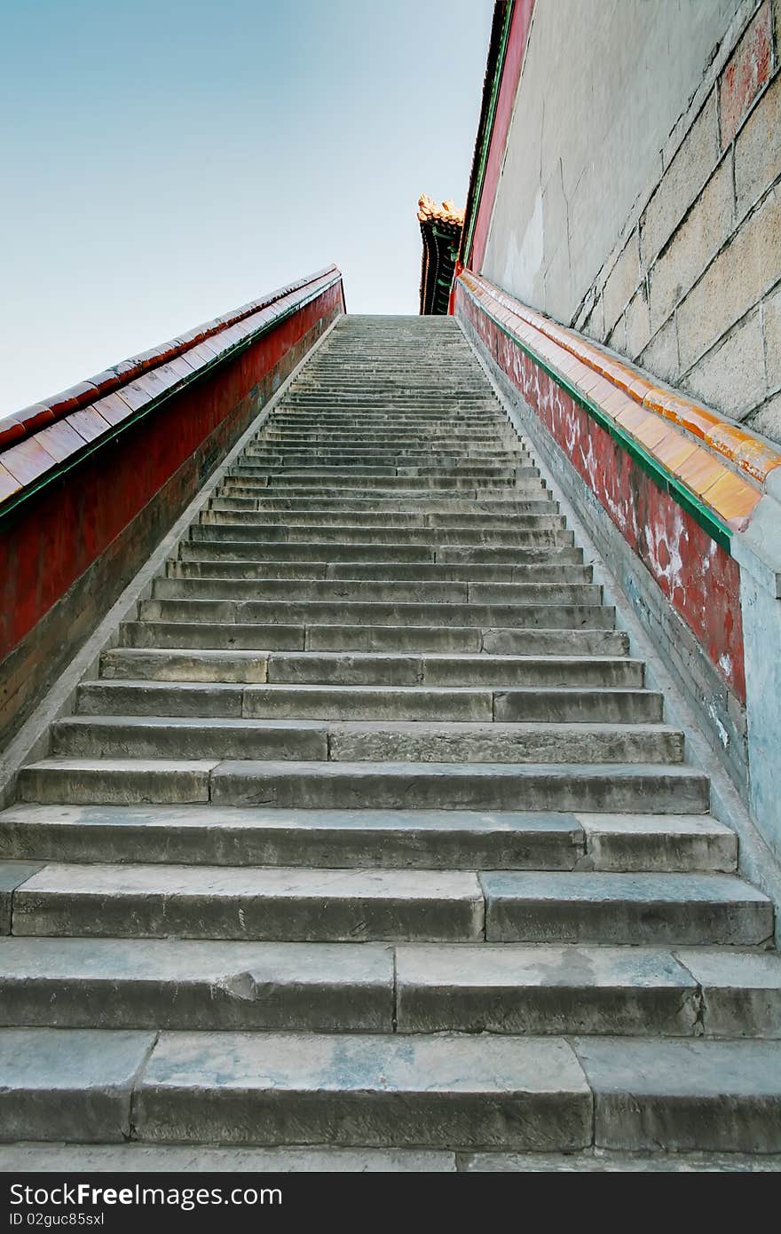 Stone steps in The Summer Palace， Museum of Chinese Gardening