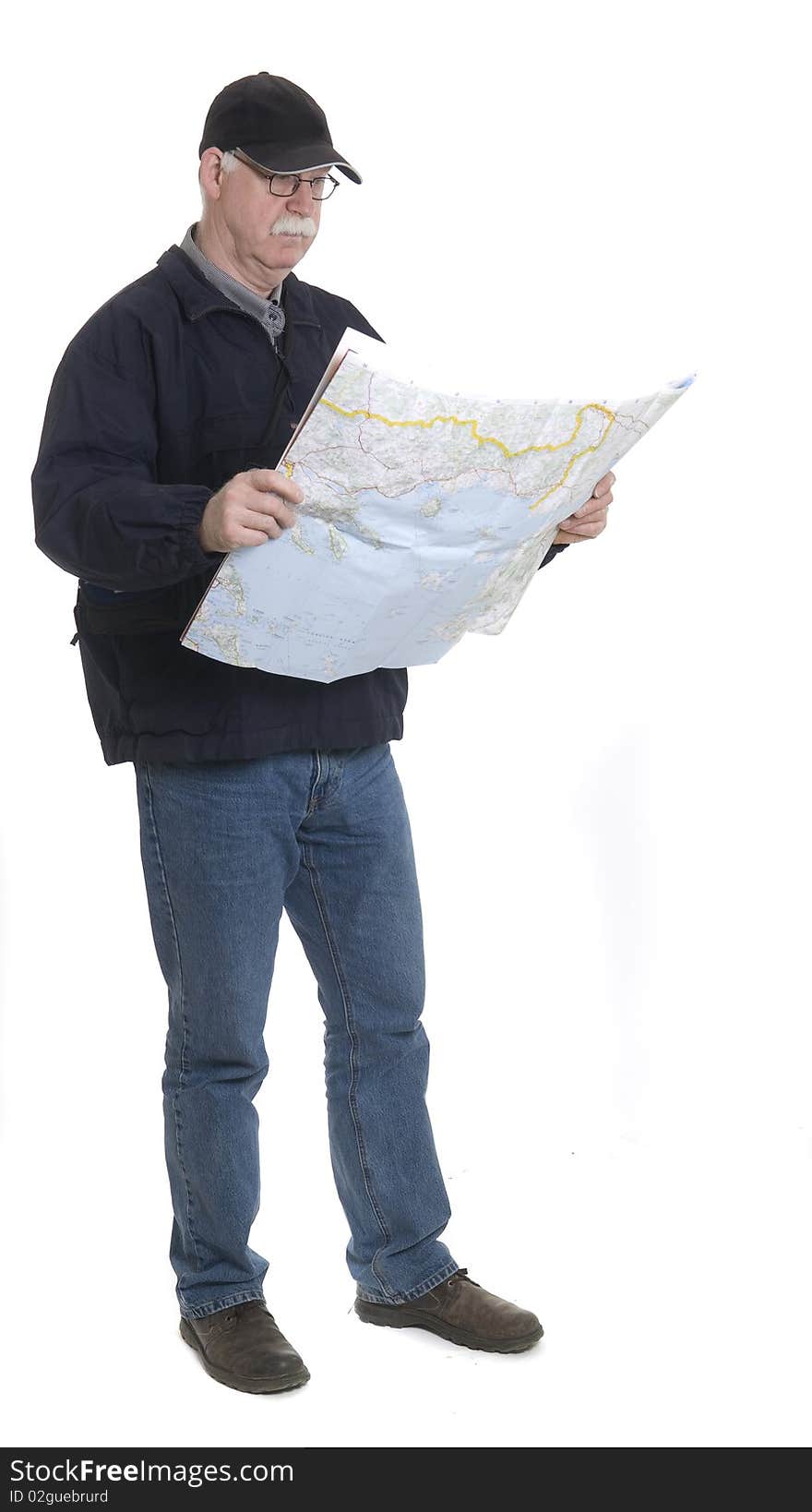 Men with map