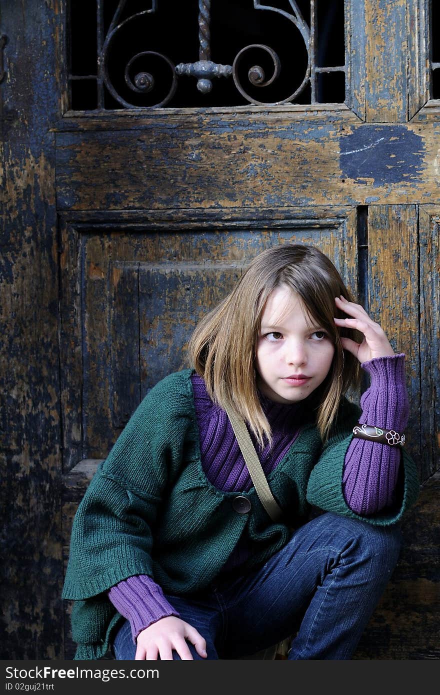 Beautiful Model Portrait Showing Handmade Bracelet