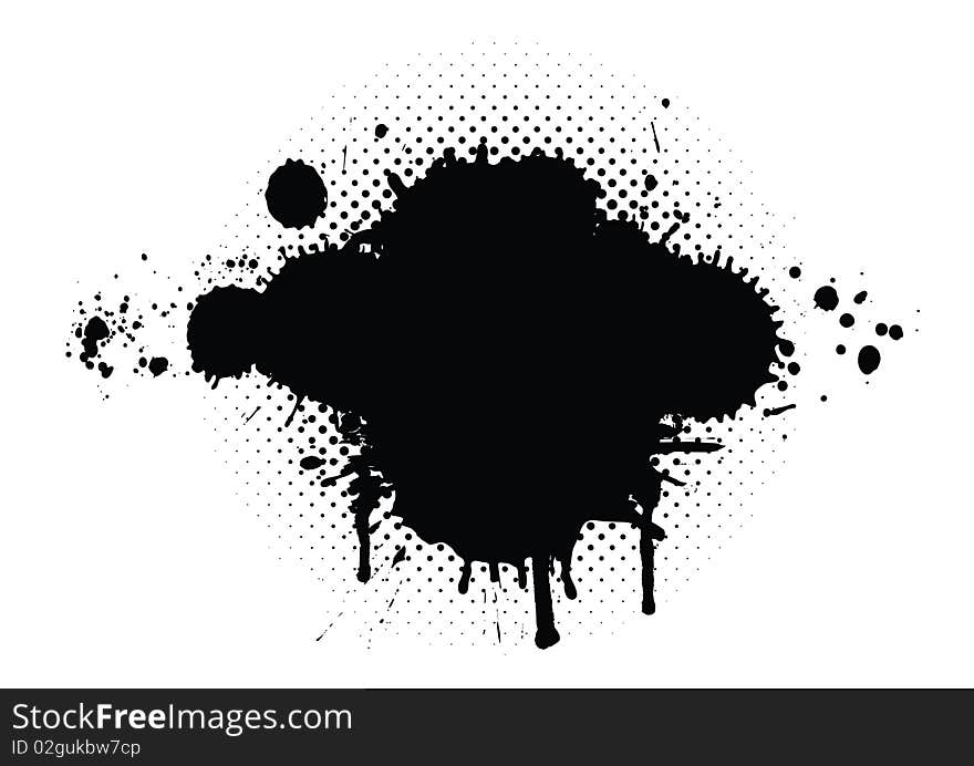 Abstract black grunge background made of ink blots. Abstract black grunge background made of ink blots