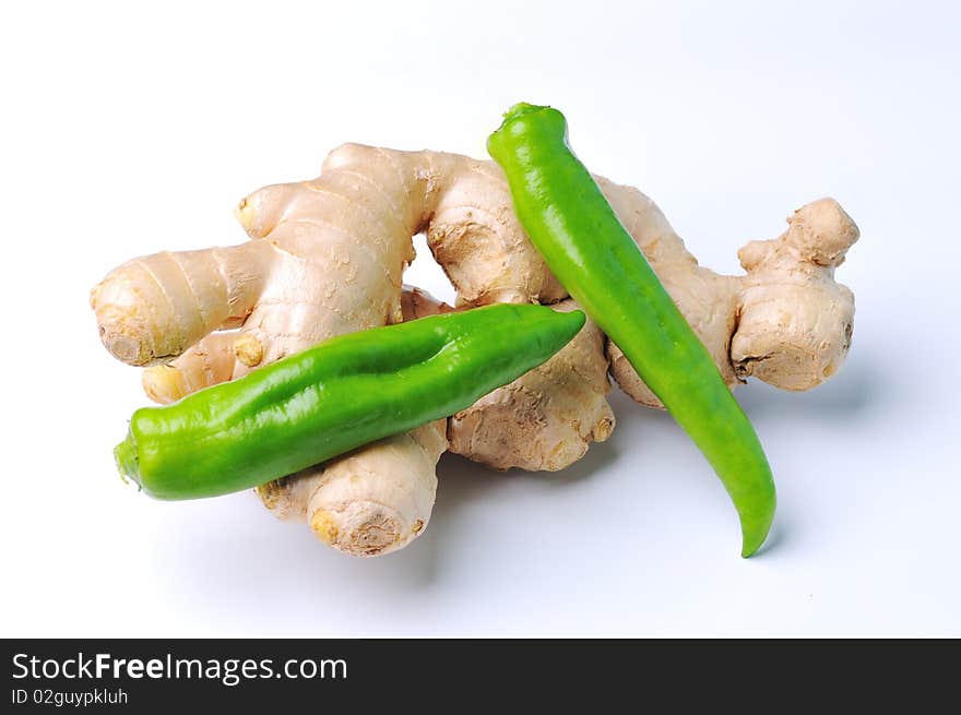 Ginger And Green Pepper