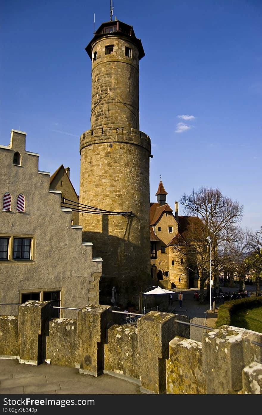 Tower and fortress in Bamberg, Germany. Tower and fortress in Bamberg, Germany