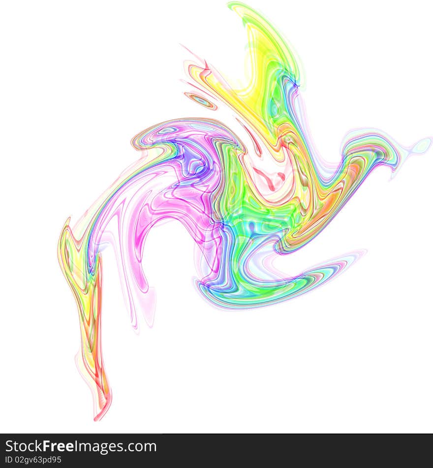 Artificially created colourful. smoke-like structure. Artificially created colourful. smoke-like structure