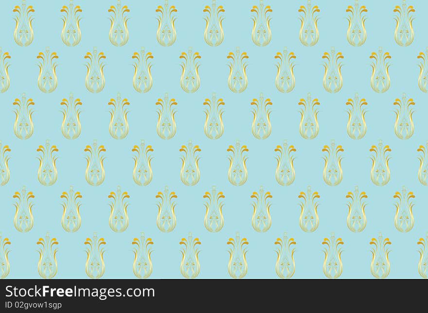 Antique seamless wallpaper background design tile