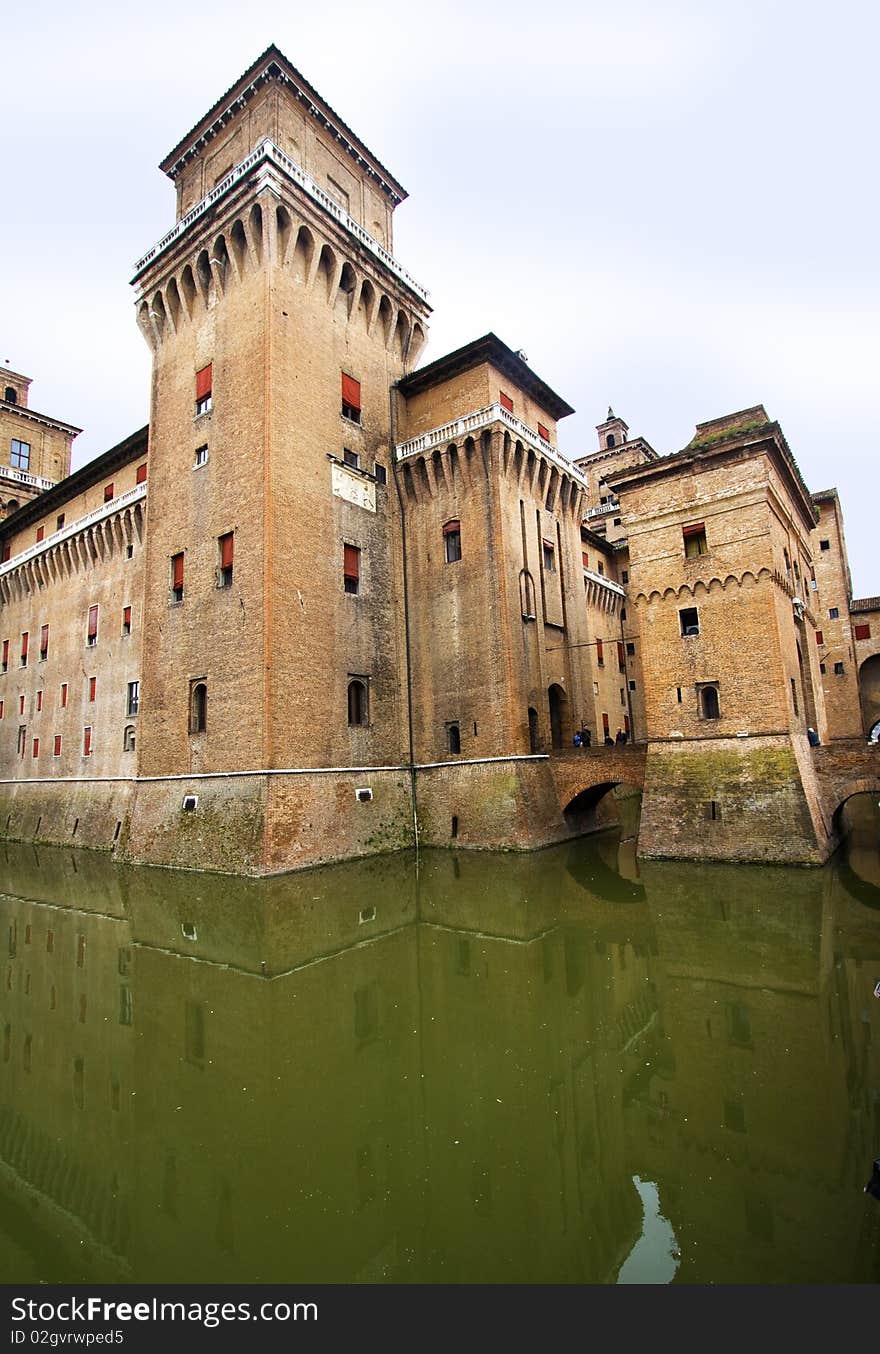 Especially the castle of Ferrara