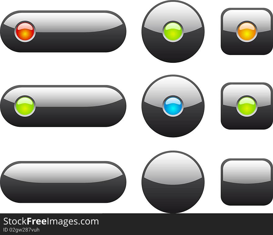 Collection of web buttons.