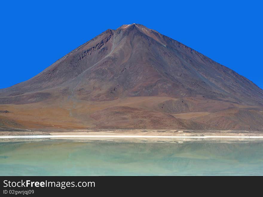 Licancabur Volcano and Laguna Verde, Bolivian Ande