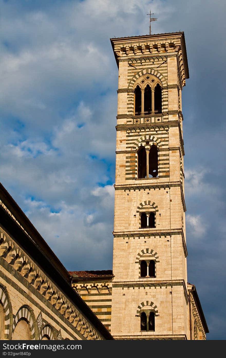 Prato cathedral's bell tower - Italy. Prato cathedral's bell tower - Italy