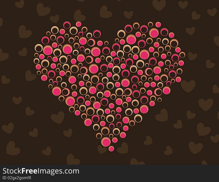 This image is a illustration of heart background. This image is a illustration of heart background.