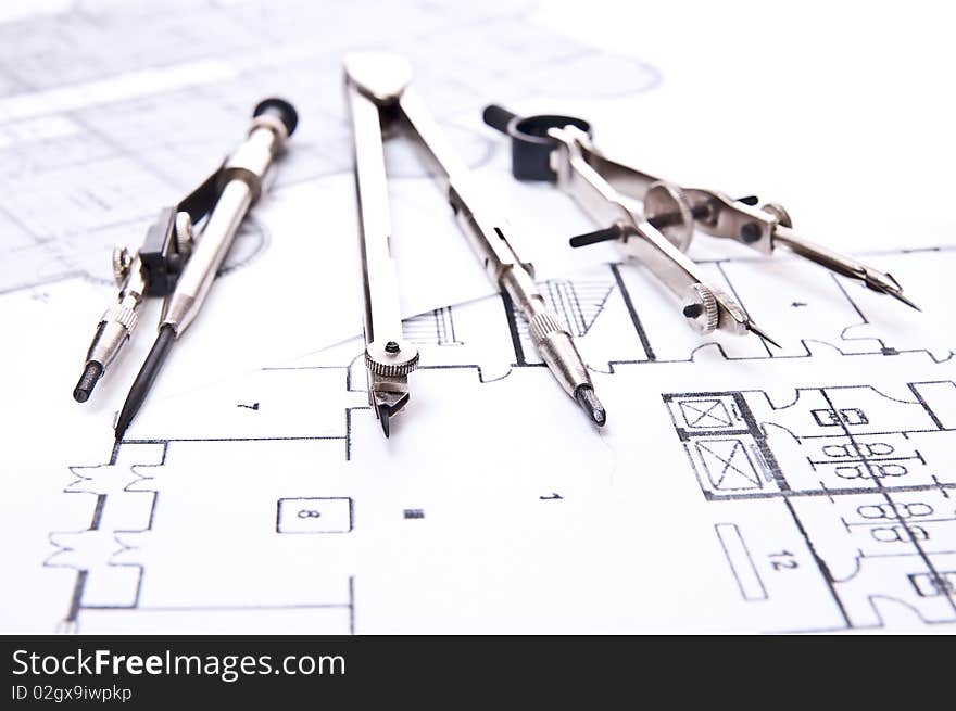 Three drawing tools on technical plans