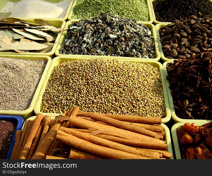 Spices Arranged