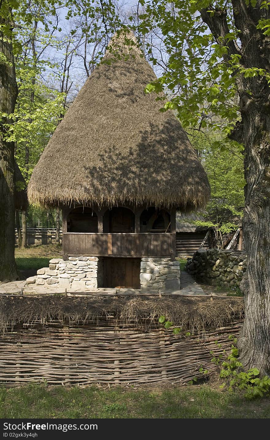 Old village house, photo taken in a village from Romania