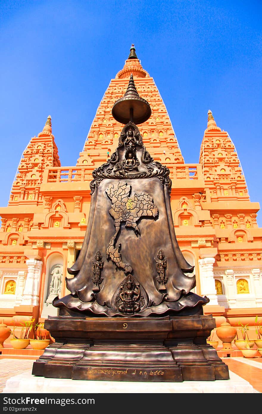 Map statue of Thailand is one of the sculptures of Thai temple. Map statue of Thailand is one of the sculptures of Thai temple.