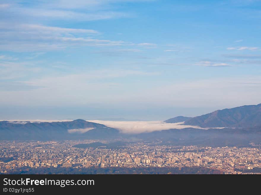 City top view