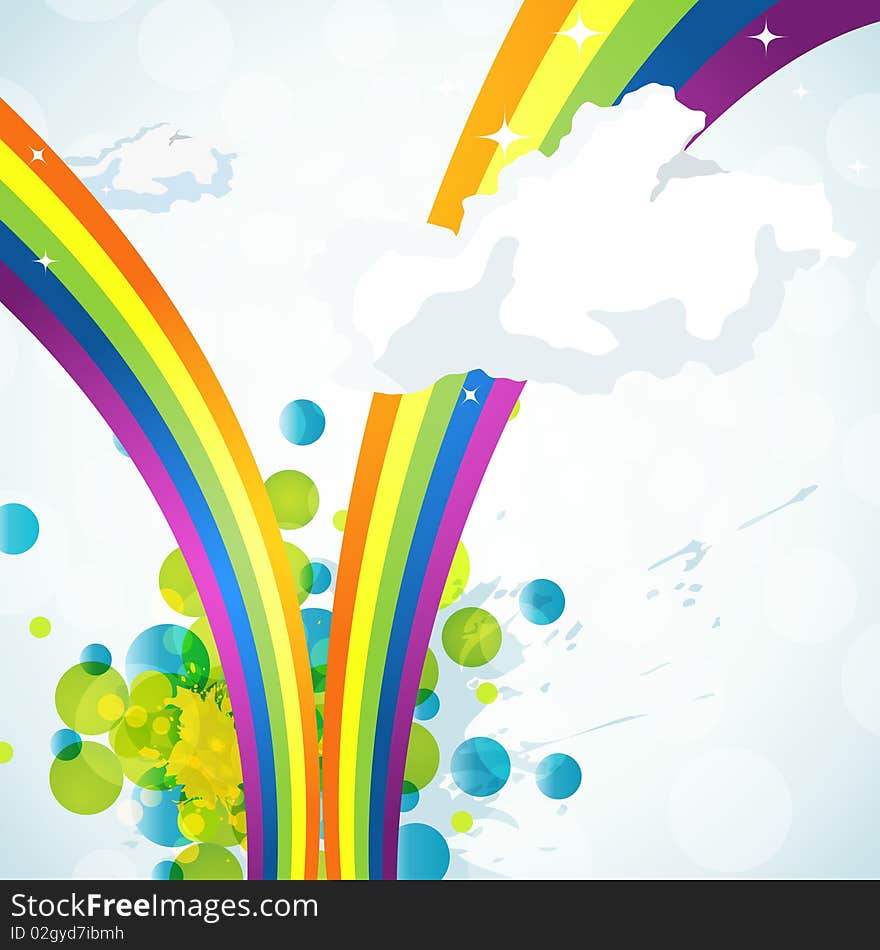 Abstract rainbow background