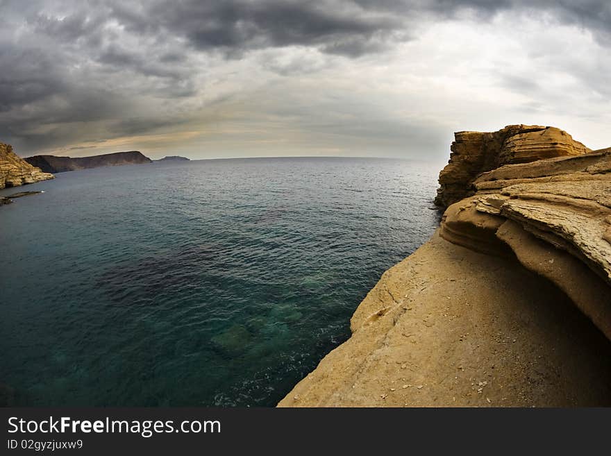 Sunset in Cabo de Gata, Almeria, Spain