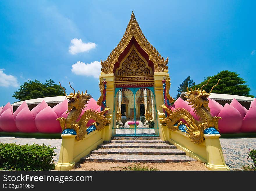 Buddhism Temple Gate in thailand.