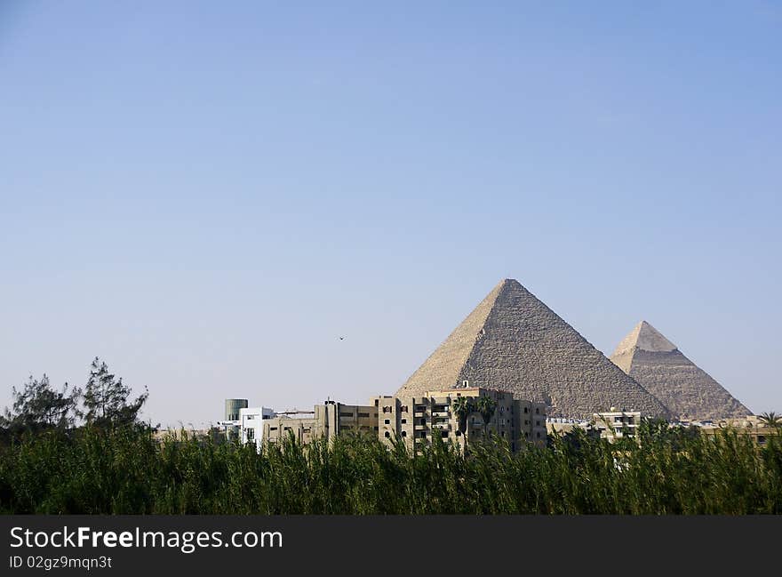 Pyramid, Giza city in Egypt. Pyramid, Giza city in Egypt.