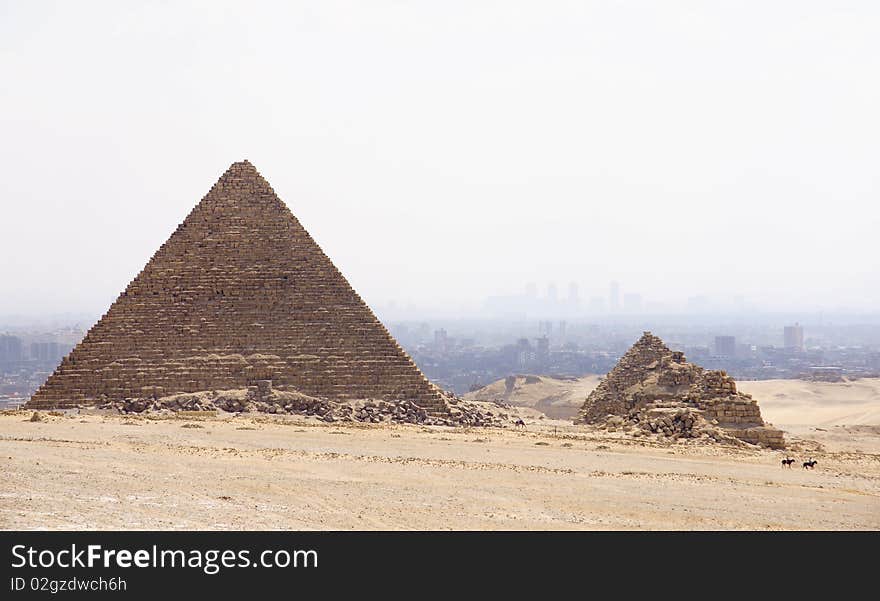 Pyramid, Giza city in Egypt. Pyramid, Giza city in Egypt.