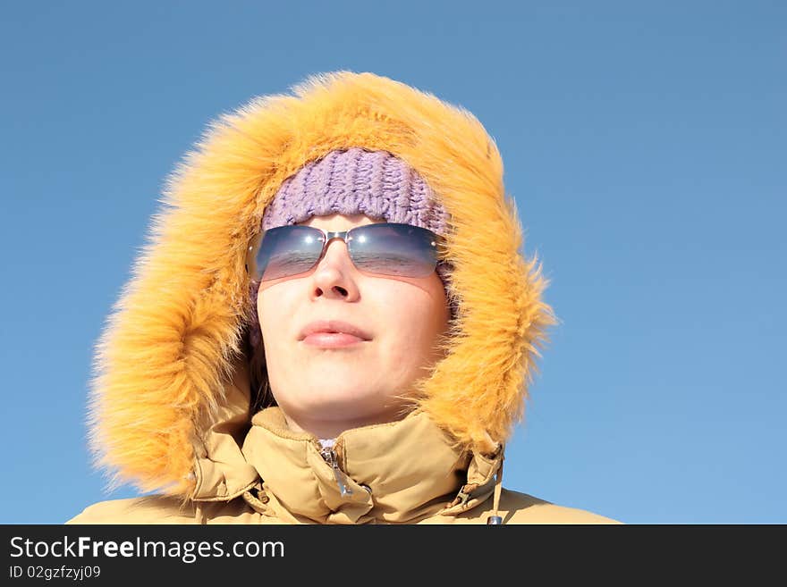 Girl with glasses.