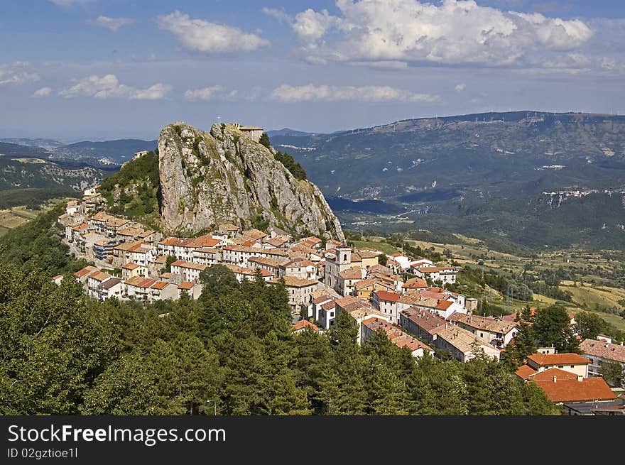 Village on the italian Appennine mountains