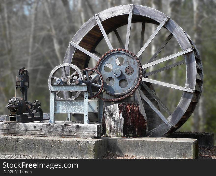 Water wheel and electric generator set