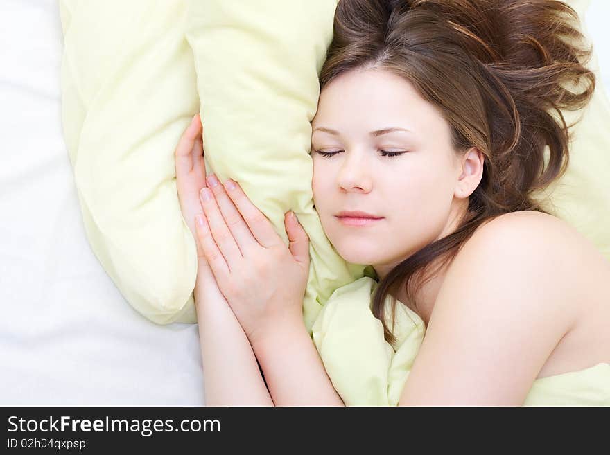 Young woman sleeping