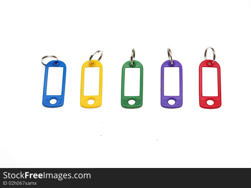 Colorful key tags