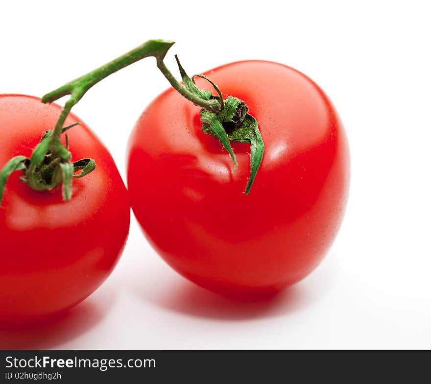 Cherry Tomato Isolated over White