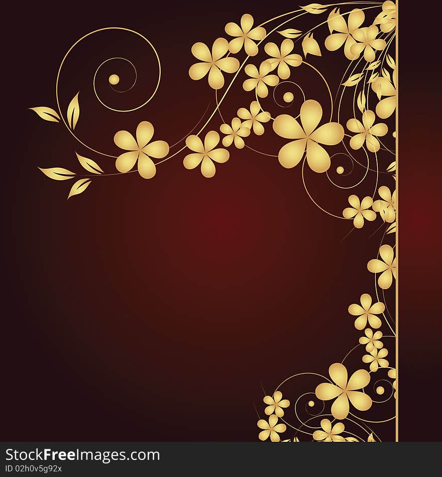 Abstract flowers background with place for your text. Abstract flowers background with place for your text