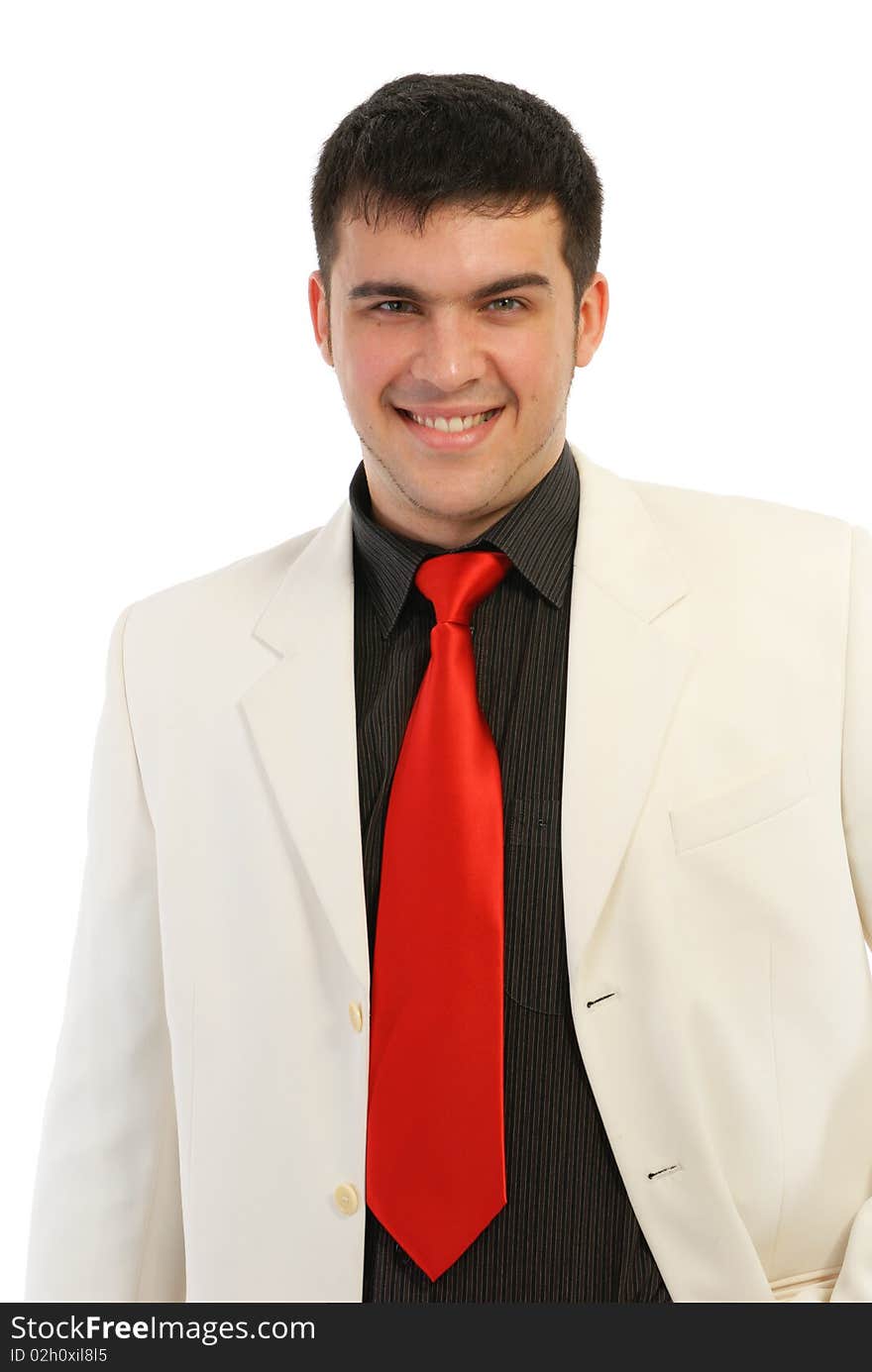 Handsome young man posing in studio. Handsome young man posing in studio