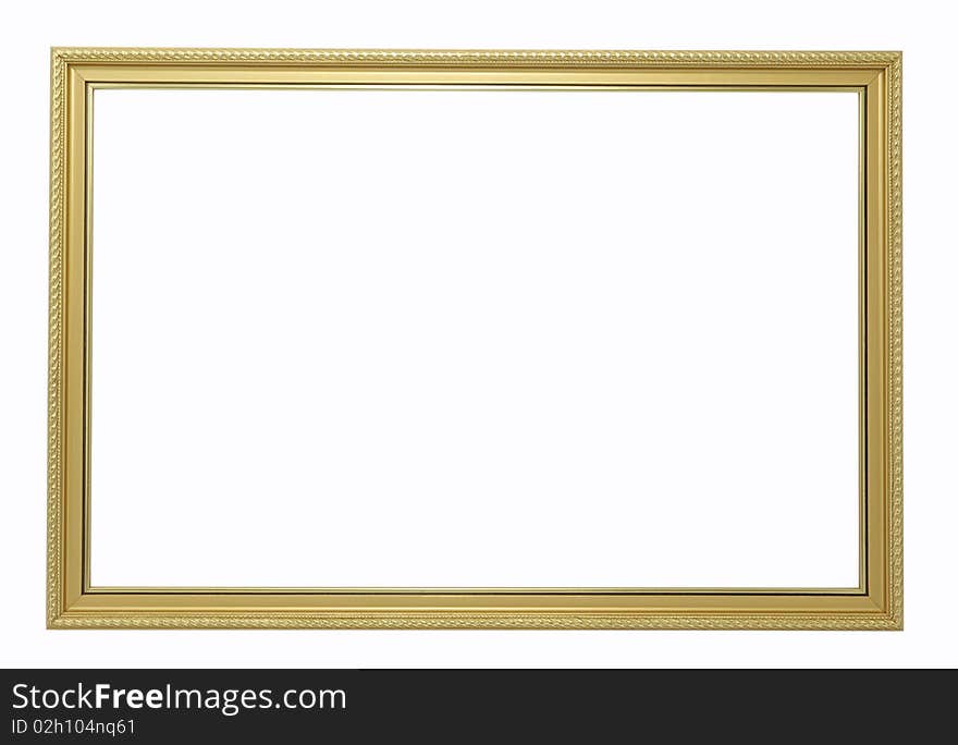 A picture frame on a white