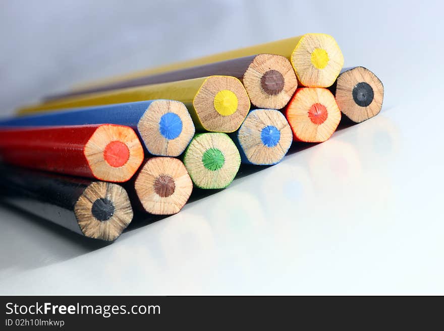 Range of 11 color pencils. Range of 11 color pencils