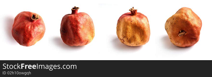 Old grenadine fruit with a thick outer shell
4 different views. Old grenadine fruit with a thick outer shell
4 different views