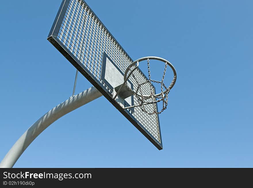 Basketball Hoop In Ghetto