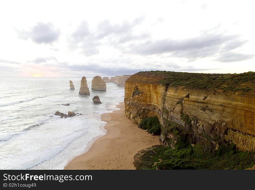 The 12 Apostles on the Great Ocean Road - Australia. The 12 Apostles on the Great Ocean Road - Australia.