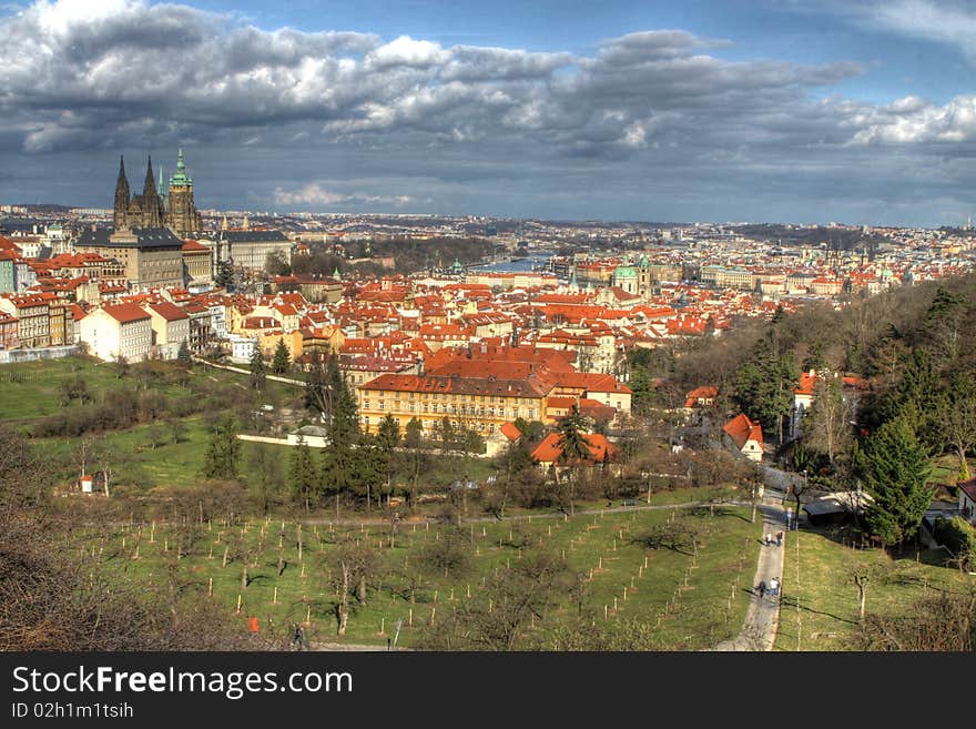 Prague Castle And City Center