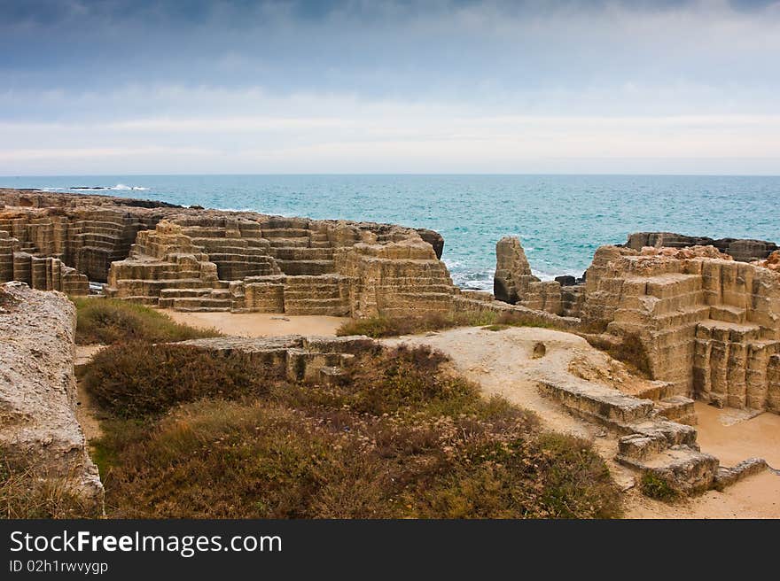 Ancient quarry at Torre Egnatia