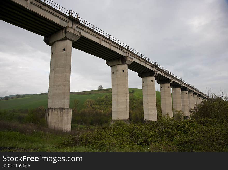 a hill with bridge